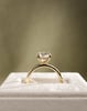 18k Yellow Gold | High Set | 2.58ct - E - VVS2 Oval Lab Diamond | Lab Diamond side stones
