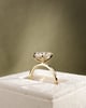 18k Yellow Gold | High Set | 2.58ct - E - VVS2 Oval Lab Diamond | Lab Diamond side stones