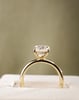 18k Yellow Gold | High Set | 2.31ct - E - VS1 Oval Lab Diamond | Lab Diamond side stones