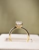 18k Yellow Gold | Low Set | 2.11ct - D - VS1 Oval Lab Diamond | Lab Diamond side stones