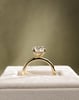 18k Yellow Gold | High Set | 2.7ct - F - VS1 Oval Lab Diamond | Lab Diamond side stones | #2