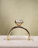18k Yellow Gold | High Set | 2.1ct - D - VVS2 Oval Lab Diamond | Lab Diamond side stones