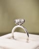 Platinum | High Set | 2.1ct - D - VVS1 Oval Lab Diamond | Lab Diamond side stones | #3