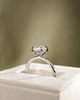 Platinum | High Set | 2.1ct - D - VVS1 Oval Lab Diamond | Lab Diamond side stones