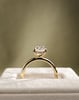 18k Yellow Gold | High Set | 2.1ct - D - VVS1 Oval Lab Diamond | Lab Diamond side stones