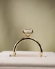 18k Yellow Gold | High Set | 2.5ct - E - VS1 Oval Lab Diamond | Lab Diamond side stones