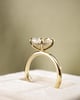 18k Yellow Gold | High Set | 2.51ct - E - VS1 Oval Lab Diamond | Lab Diamond side stones
