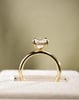 18k Yellow Gold | High Set | 2.51ct - E - VS1 Oval Lab Diamond | Lab Diamond side stones