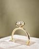 18k Yellow Gold | High Set | 1.54ct - F - VVS2 Oval Lab Diamond | Lab Diamond side stones