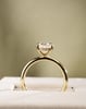 18k Yellow Gold | High Set | 2.07ct - E - VVS2 Oval Lab Diamond | Lab Diamond side stones | #2