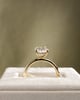 18k Yellow Gold | High Set | 2.56ct - E - VS1 Oval Lab Diamond | Lab Diamond side stones