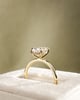 18k Yellow Gold | High Set | 2.05ct - D - VS1 Oval Lab Diamond | Lab Diamond side stones