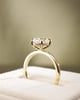 18k Yellow Gold | High Set | 1.98ct - D - VVS2 Oval Lab Diamond | Lab Diamond side stones