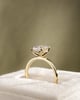 18k Yellow Gold | High Set | 2.01ct - D - VVS2 Oval Lab Diamond | Lab Diamond side stones