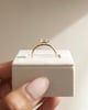 18k Yellow Gold | 1.32ct - F - VVS2 Emerald Lab Diamond
