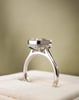 Platinum | 3.04ct - E - VVS2 Elongated Cushion Lab Diamond | Lab Diamond side stones