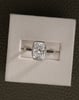 Platinum | 3.04ct - E - VVS2 Elongated Cushion Lab Diamond | Lab Diamond side stones