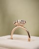18k Rose Gold | 1.14ct - D - VS1 Pear Lab Diamond | 2.14ct - D - VVS2 Pear Lab Diamond
