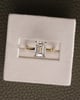 18k Yellow Gold | 2.53ct - D - VVS2 Emerald Lab Diamond | Lab Diamond side stones