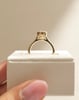 18k Yellow Gold | 10x7mm Oval Moissanite