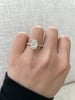 18k Yellow Gold | 2.64ct - E - VS1 Emerald Lab Diamond | Lab Diamond side stones