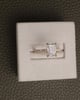 18k Yellow Gold | 2.48ct - F - VS1 Emerald Lab Diamond | Lab Diamond side stones