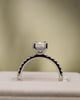 Platinum | 2.1ct - F - VS1 Emerald Lab Diamond | Lab Diamond side stones