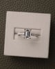 Platinum | 2.1ct - F - VS1 Emerald Lab Diamond | Lab Diamond side stones
