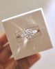 Platinum | 8.5mm Round Moissanite | Lab Diamond side stones