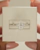 Platinum | 11x5.5mm Marquise Moissanite | Lab Diamond side stones