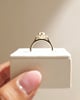 18k Yellow Gold | 12x6mm Marquise Moissanite | Lab Diamond side stones