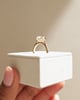 18k Yellow Gold | 12x6mm Marquise Moissanite | Lab Diamond side stones