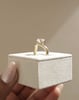 18k Yellow Gold | 9x6.5mm Oval Moissanite
