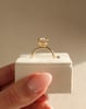 18k Yellow Gold | 10x8mm Elongated Cushion Moissanite
