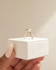 18k Yellow Gold | 7.5x5.5mm Emerald Moissanite