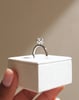 Platinum | 7mm Round Moissanite