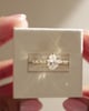18k Yellow Gold | 9x6mm Pear Moissanite | Lab Diamond side stones
