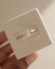 18k Yellow Gold / Platinum | 1.07ct - F - VS1 Emerald Lab Diamond | Lab Diamond side stones