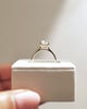 18k Yellow Gold | 8.5x6.5mm Emerald Moissanite | Lab Diamond side stones