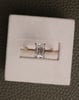 18k Rose Gold | 2.08ct - E - VVS2 Emerald Lab Diamond | Lab Diamond side stones
