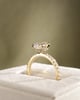 18k Yellow Gold | 1.51ct - E - VVS2 Pear Lab Diamond | Lab Diamond side stones