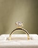 18k Yellow Gold | 2.55ct - E - VVS1 Pear Lab Diamond | Lab Diamond side stones
