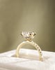 18k Yellow Gold | 2.55ct - E - VVS1 Pear Lab Diamond | Lab Diamond side stones