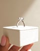Platinum | Low Set | 7.5x5.5mm Radiant Moissanite