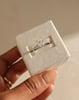Platinum | 9x6.5mm Oval Moissanite | Lab Diamond side stones