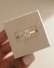 18k Yellow Gold | 8x6mm Oval Moissanite | Lab Diamond side stones