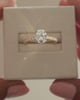 18k Yellow Gold / Platinum | 8x6mm Oval Moissanite | Lab Diamond side stones
