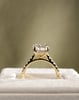 18k Yellow Gold | 3.72ct - F - VVS2 Oval Lab Diamond | Lab Diamond side stones