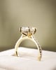 18k Yellow Gold | 2.63ct - E - VVS2 Oval Lab Diamond | Lab Diamond side stones