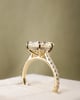 18k Yellow Gold | 3.68ct - F - VVS2 Oval Lab Diamond | Lab Diamond side stones